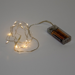 LED světelný řetěz - 1 m (teplá bílá)