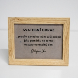Rámeček dřevěný - střední (svatební obraz)