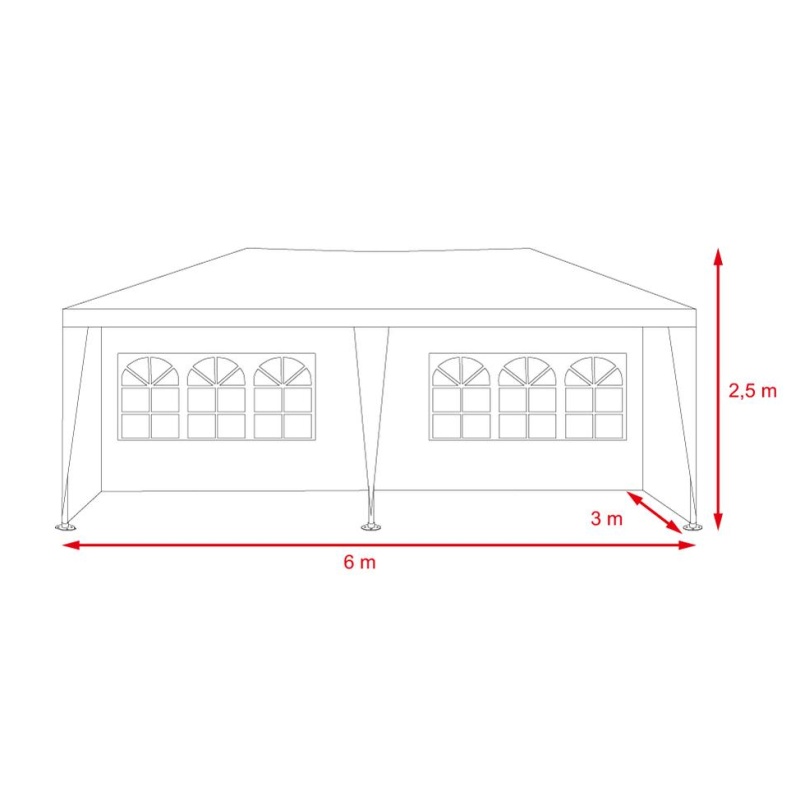 Altán 6x3m