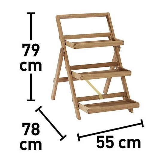 Etažér sklopný - 3 patra