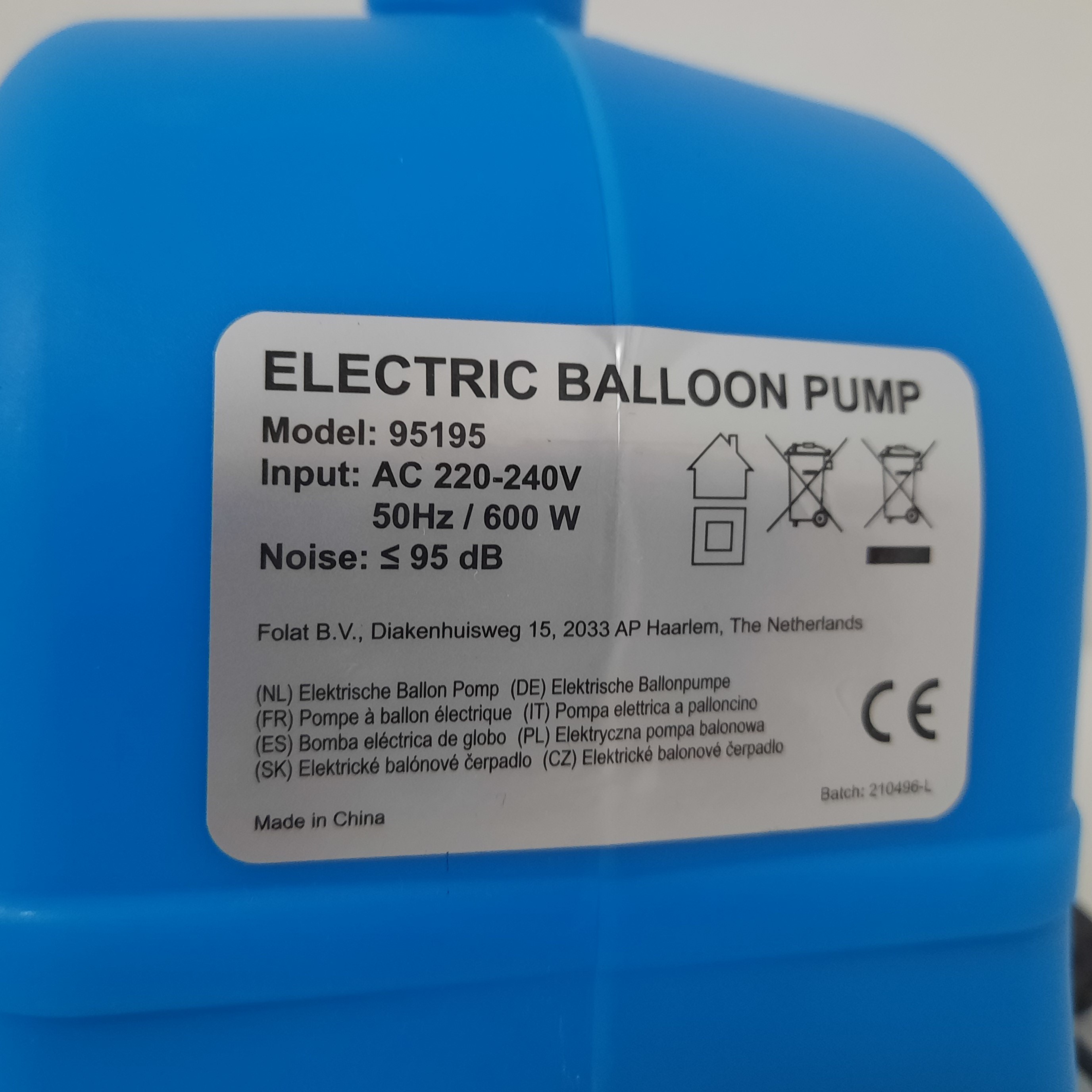 Elektrická pumpička na balónky